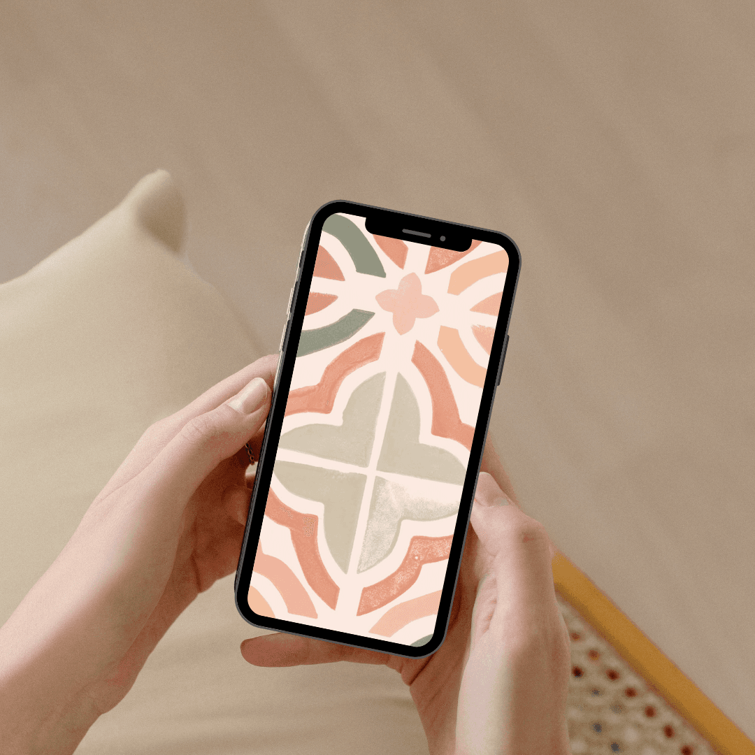 Aesthetic Phone Mockup Instagram Post