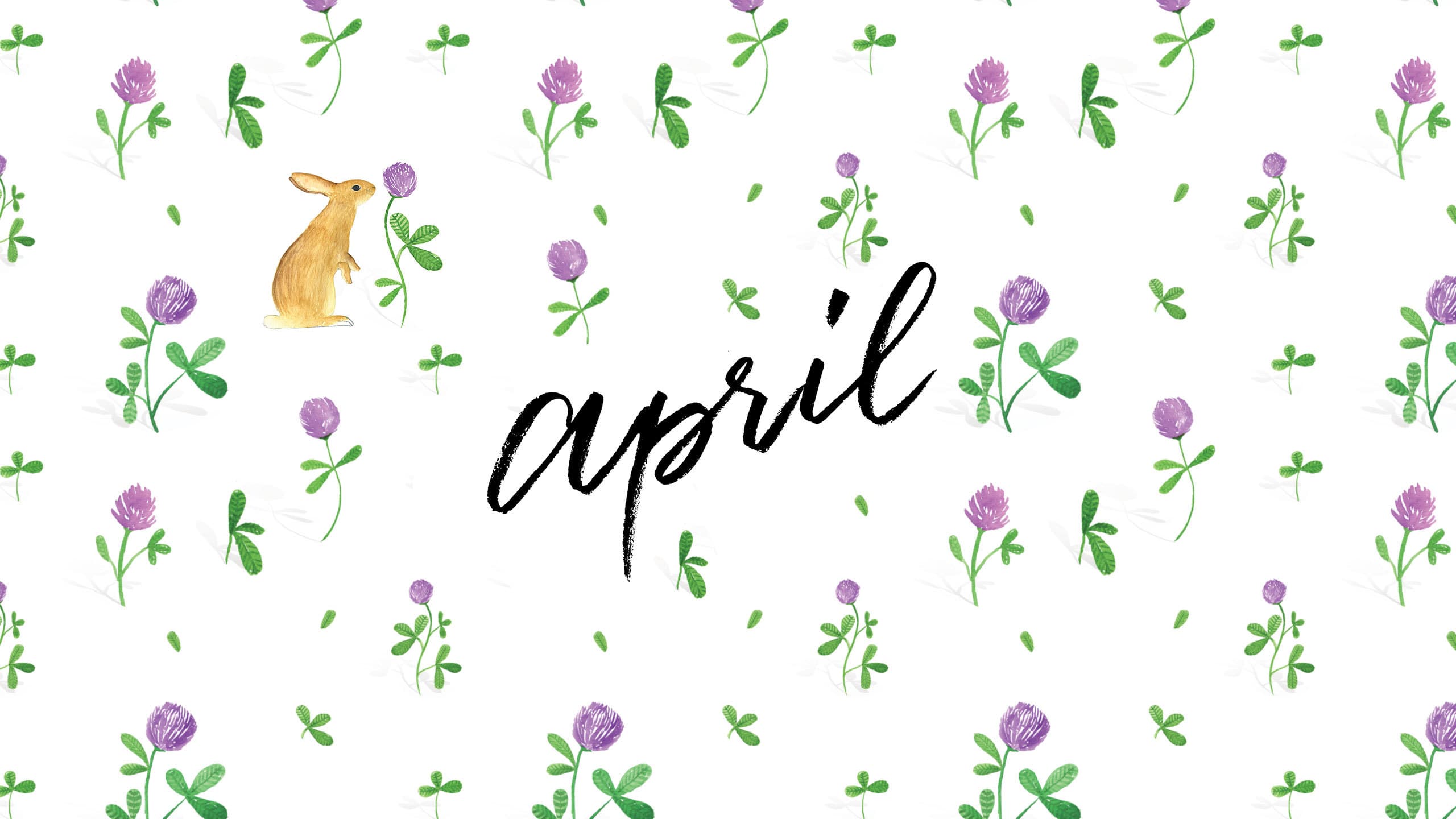 April Illustrated Wallpaper Nathalie Ouederni Desktop