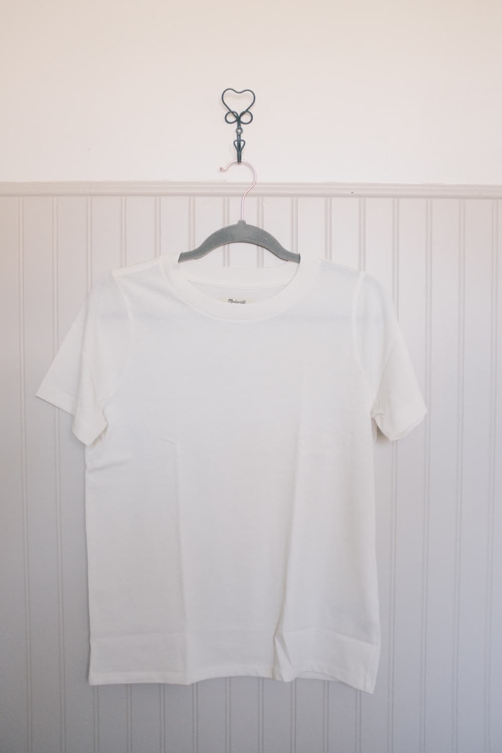 Madewell White Tee on Hanger 1