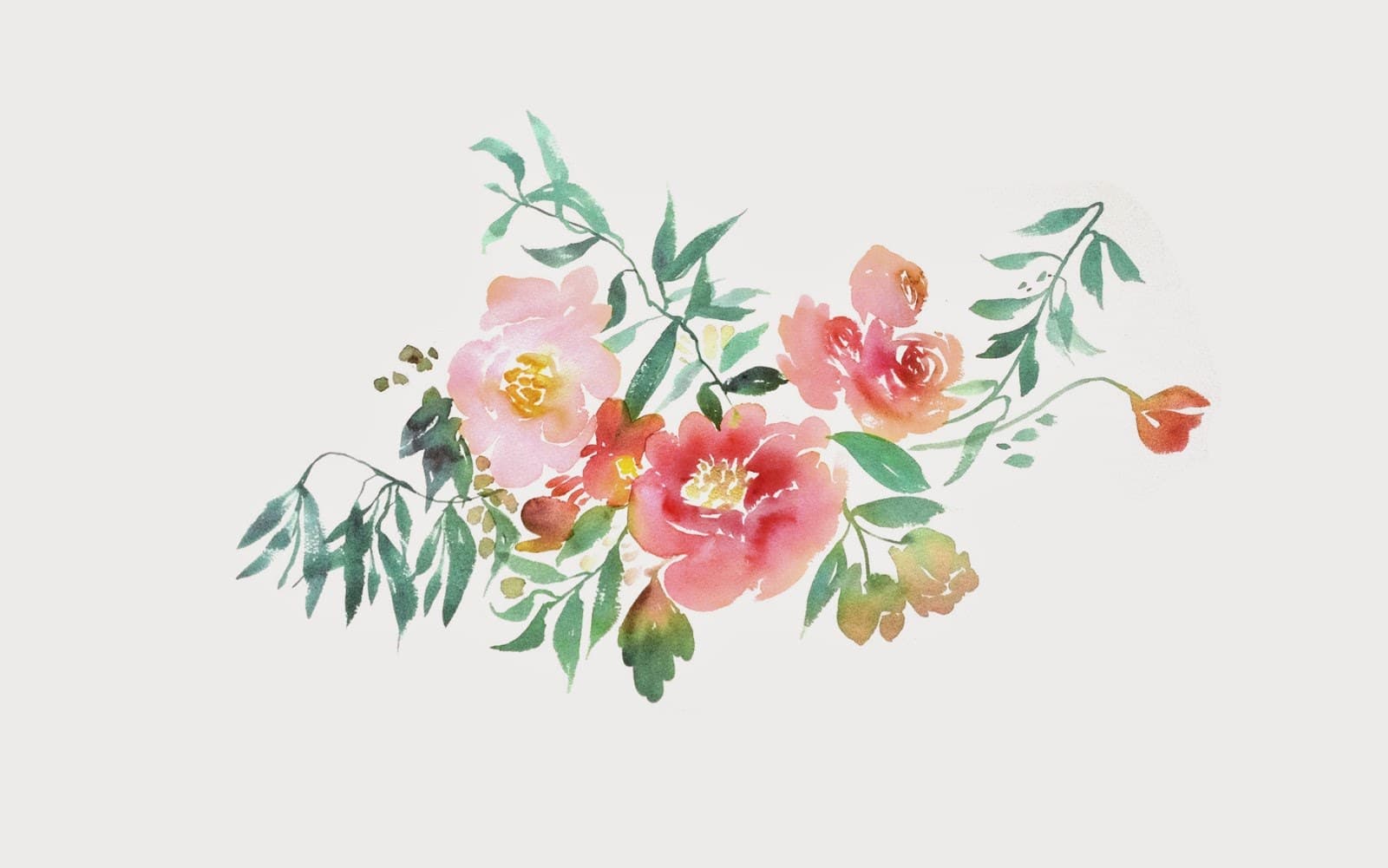 Watercolor Flora2 by Julie Song Ink1 2