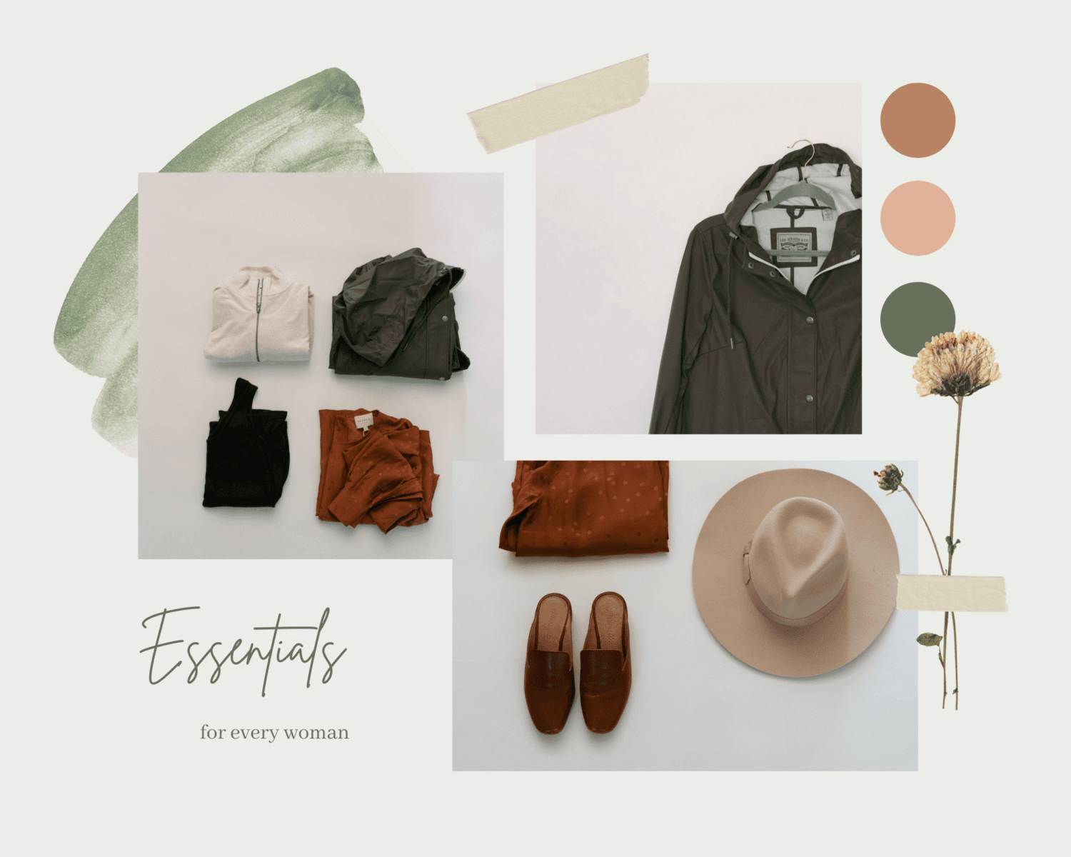 White Minimal Mood Board Photo Collage 2