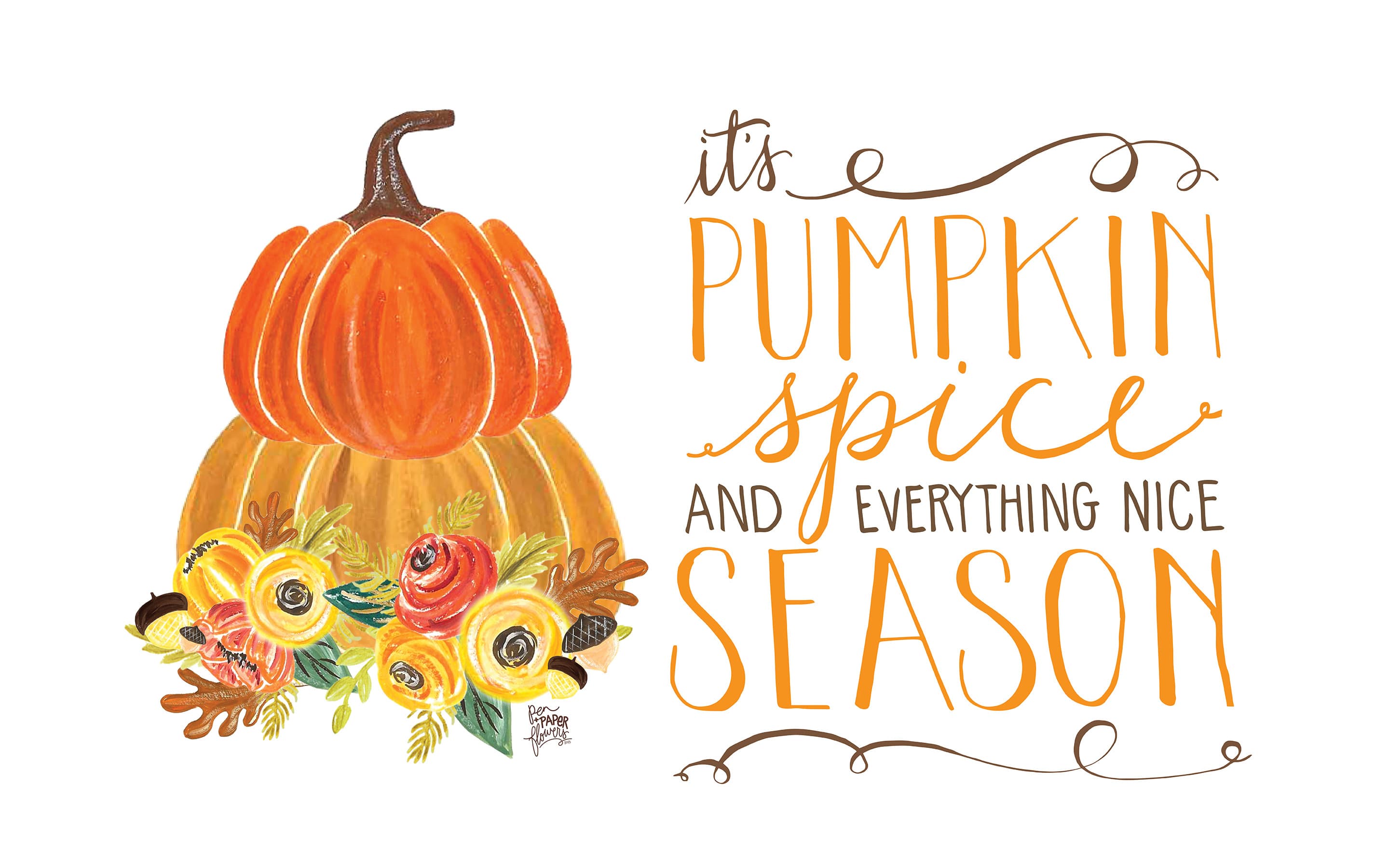 Pumpkin spice wallpaper desktop