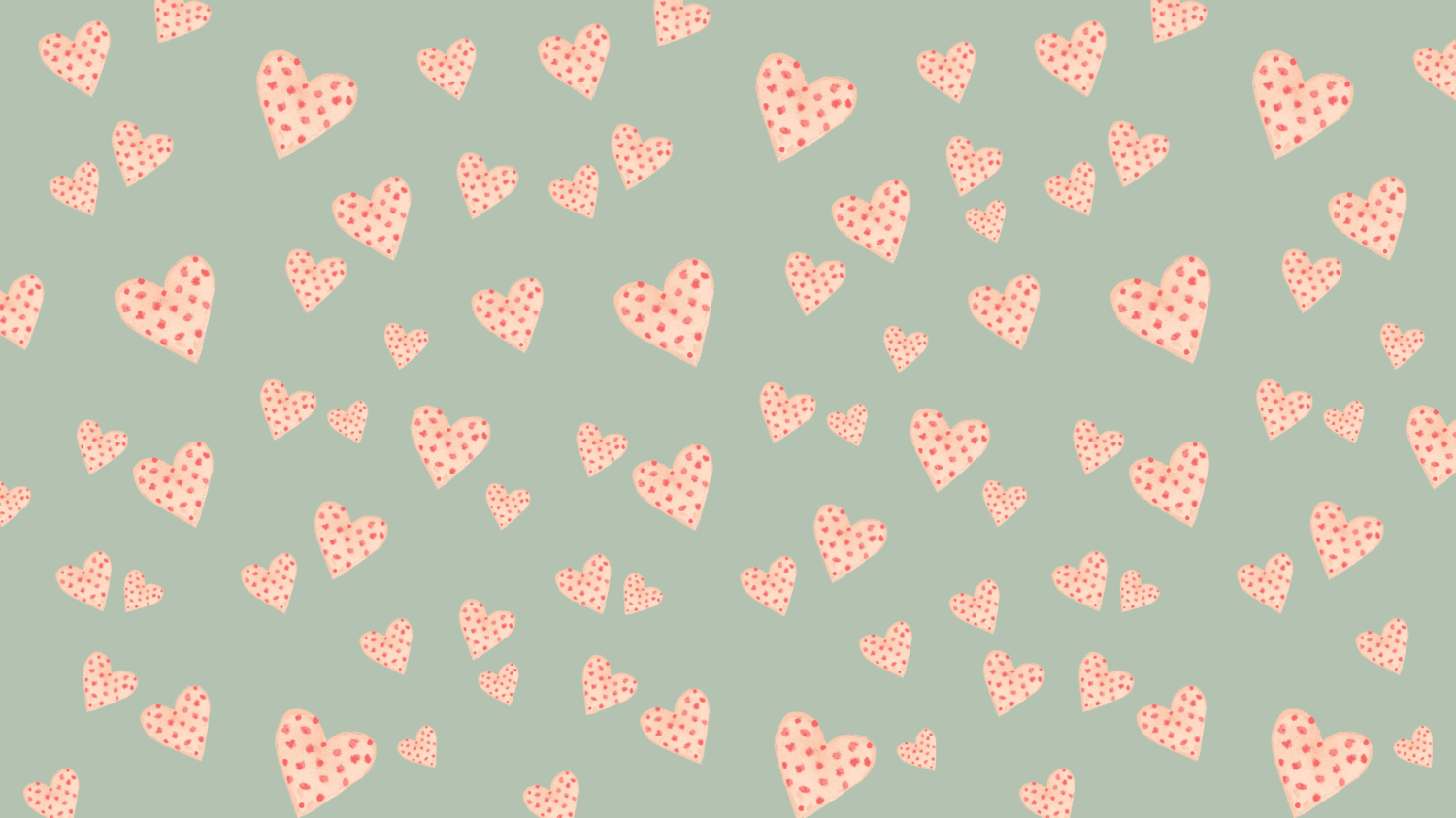 Valentines day desktop background polkadot hearts